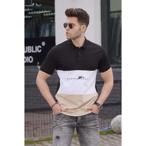 Men Black Polo T-Shirt 5819 - Siyah