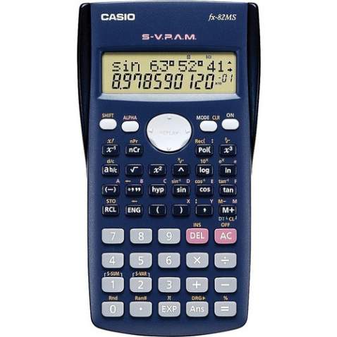 Casio FX-82MS Fonksiyonlu 10+2 Hane Bilimsel Hesap Makinesi