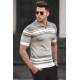 Madmext Men Gray Polo T-shirt 5083 - Gri