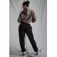 Women Black Oversize Sweatpants MG1235 - Siyah