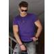 Madmext Purple Basic T-shirt for Men 4465 - Mor