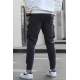 Slim Fit Smoke Gray Cargo Trousers For Men 5714 - Füme