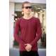 Madmext Maroon Sweatshirt 4150 - Bordo