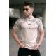 Madmext Men Beige T-shirt 5354 - Bej