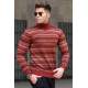 Madmext Men Turtleneck Tile Red Knitted Sweater 5170 - Kiremit