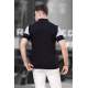 Men Striped Black Polo T-Shirt 5685 - Siyah