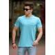 Madmext Turquoise Basic T-shirt for Men 4513 - Turkuaz