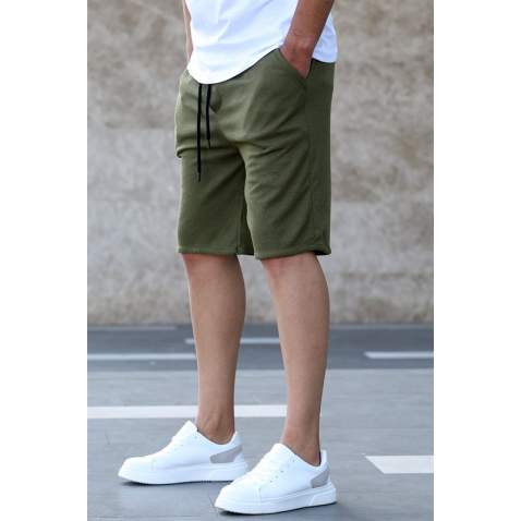 Madmext Khaki Capri Shorts 5410 - Haki