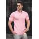 Madmext Men Plain Soft Pink Polo T-shirt 5101 - Pudra