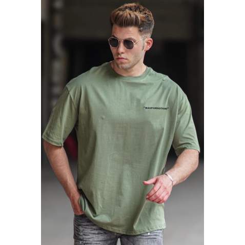 Madmext Men Khaki T-shirt 5273 - Haki