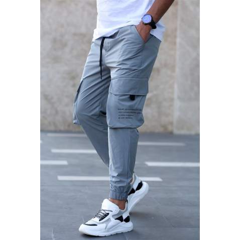 Madmext Men Jogger Dye Gray Trousers 5417 - Boyalı gri