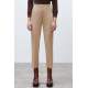 Mad Girls High Waist Beige Trousers MG1331 - Bej