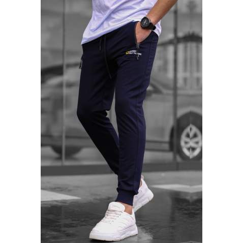 Madmext Men Plain Navy Blue Sweatpants 5436 - Lacivert