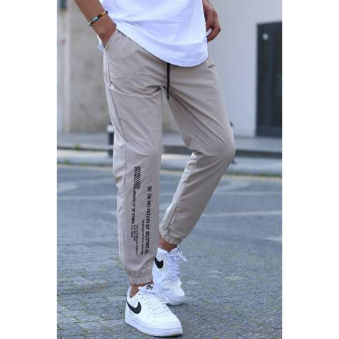 Beige Cargo Pocket Jogger Trousers 5469 - Bej