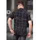 Madmext Men Designed Black Shirt 5539 - Siyah