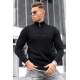 Madmext Men Black Zip Sweater 5613 - Siyah