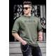 Madmext Men Printed Khaki T-shirt 4976 - Haki