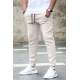 Madmext Men Beige Plain Sweatpants 4210 - Bej