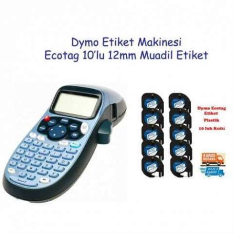 DYMO LETRATAG ELEKTRONİK ETİKETLEME MAKİNESİ + 10 ADET ETİKET