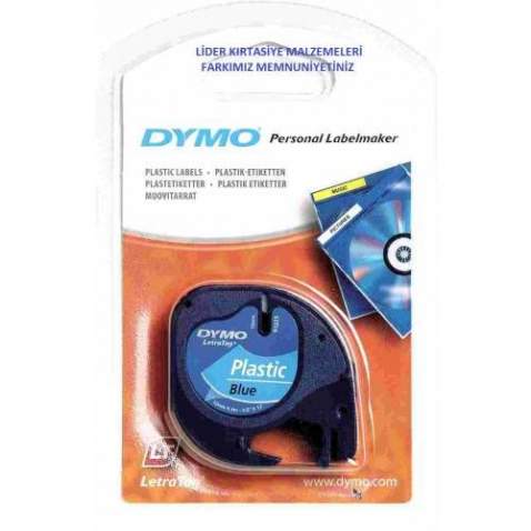 DYMO LETRATAG PLASTİK ETİKET MAVİ 59426 ÜCRETSİZ KARGO