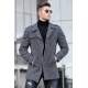 Madmext Anthracite Slate Coat For Men 5186 - Antrasit