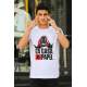 Madmext White Printed T-shirt for Men 4017 - Beyaz