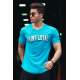 Madmext Blue Printed T-shirt for Men 4630 - Mavi