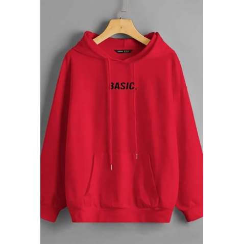 Mad Girls Red Sweatshirt MG811 - Kırmızı