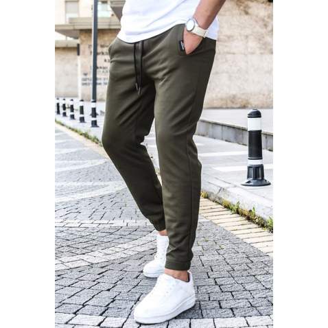 Madmext Khaki Sweatpants 5264 - Haki