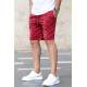 Madmext Maroon Capri Shorts 4849 - Bordo