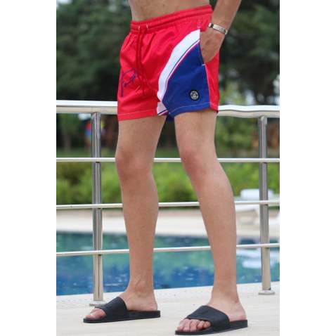 Madmext Red Swim Wear Short for Men 4265 - Kırmızı