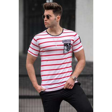 Madmext Men Red T-shirt 2573 - Kırmızı