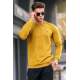 Dark Mustard Regular Fit Basic Sweatshirt 5799 - Koyu hardal