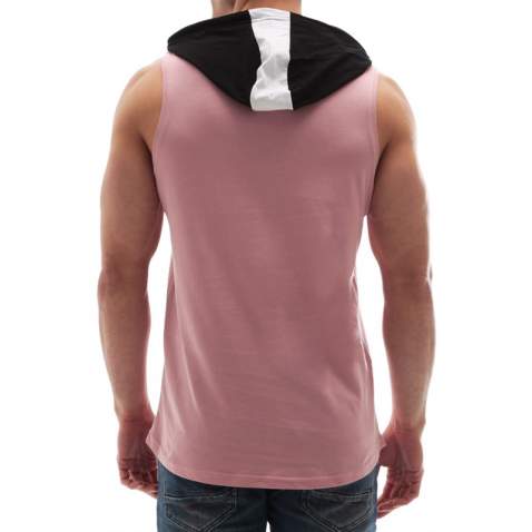 Sleeveless T-Shirt In Hooded Pink 2882 - Pembe