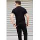 Men Black Polo T-Shirt - Siyah