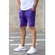 Madmext Purple Basic Capri for Men 4233 - Mor