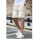 Madmext Men Regular Fit Beige Shorts 4843 - Bej