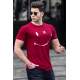 Madmext Men Printed Maroon T-shirt 5060 - Bordo