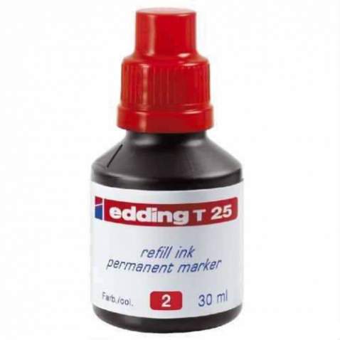 EDDING PERMANENT KALEM MÜREKKEBİ 30 ML E-T25 KIRMIZI Ücretsiz Kar