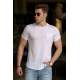 Madmext White Basic T-shirt for Men 4514 - Beyaz