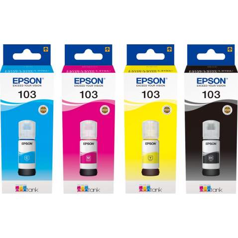 Epson 103 Serisi 4lü Mürekkep Seti Orjinal