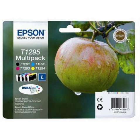 EPSON T1295 ORJİNAL KARTUŞ SETİ 4 LÜ PAKET ÜCRETSİZ KARGO