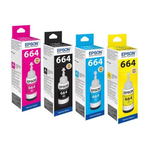 Epson T6641-6642-6643-6644 Orjinal Mürekkep Renk Seçenekli L100,  L110, L120, L130, L132,  L200,  L210, L220