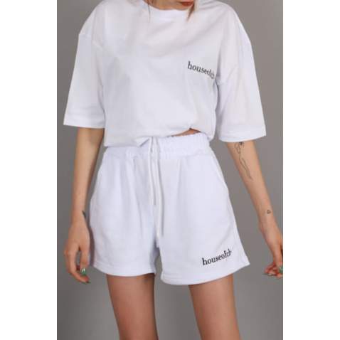 Mad Girls White Shorts Outfit MG1410 - Beyaz