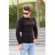 Madmext Black Crewneck Jumper 4361 - Siyah