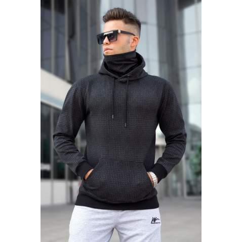 Madmext Men Black Sweatshirt 5328 - Siyah