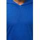 Madmext Blue Rapped T-shirt with Hood for Men 3069 - Sax mavi