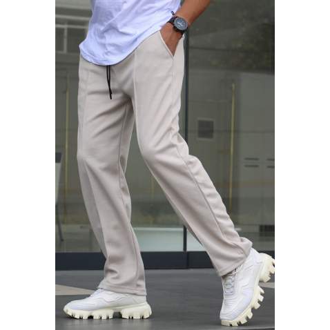 Beige Relaxed Jogger Trousers 5478 - Bej