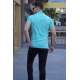 Madmext Turquoise Basic T-shirt for Men 4550 - Turkuaz