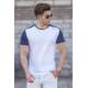 Madmext Men Printed White T-shirt 5269 - Beyaz